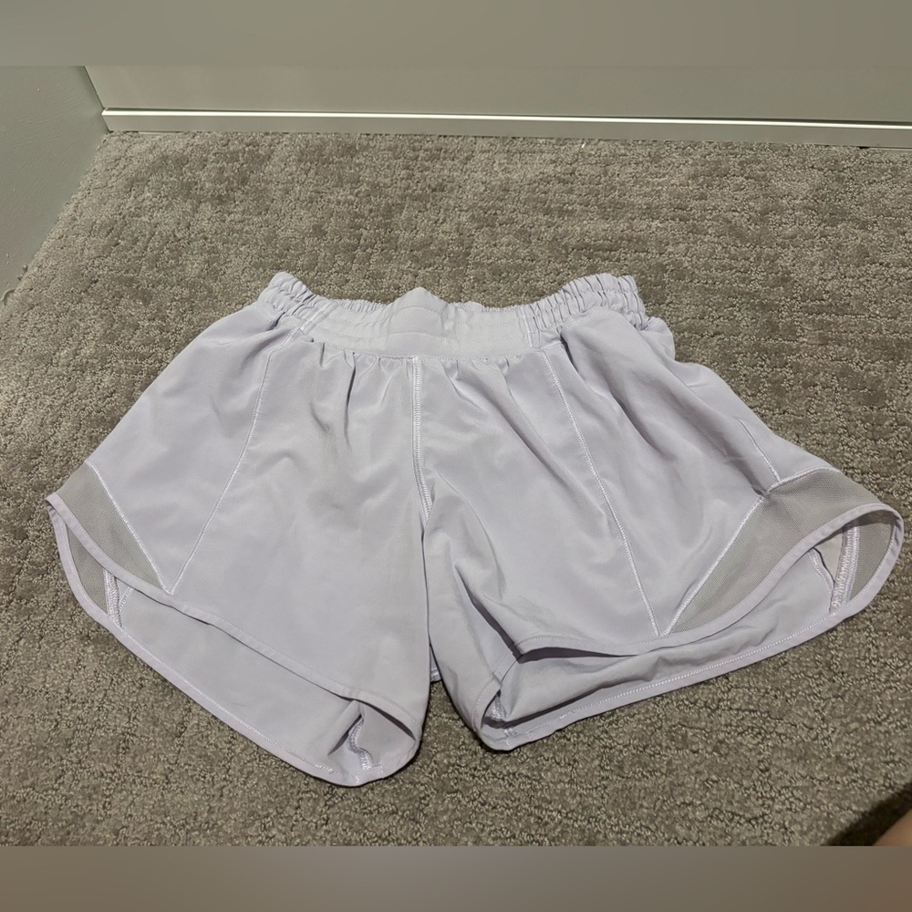 Lululemon hotty hot shorts in light purple